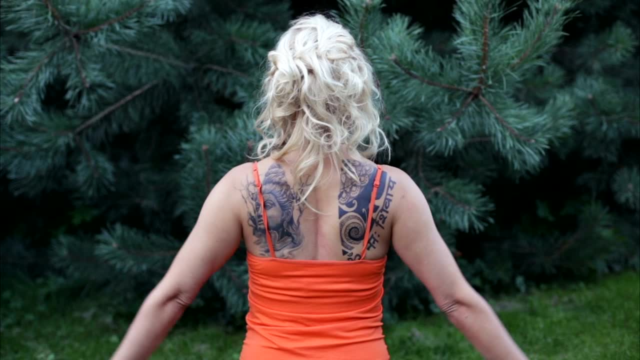 Download Stock Footage Woman Stretching Outside Live Wallpaper Free