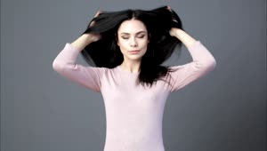 Stock Footage Woman Playing With Her Hair Live Wallpaper Free