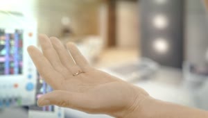 Stock Footage Woman Hands Taking A Pill Live Wallpaper Free
