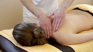 Stock Footage Woman Having A Shoulder Massage Live Wallpaper Free