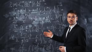 Stock Footage Young Teacher Teaching Complicated Equations Live Wallpaper Free