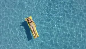 Stock Footage Woman Enjoying Summer Sun At A Pool Live Wallpaper Free