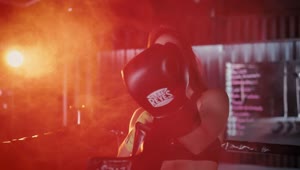 Stock Footage Woman Smiling After Boxing Class Live Wallpaper Free