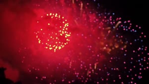 Blurry Fireworks Show Video Live Wallpaper