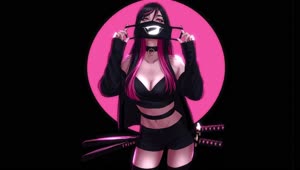 Ninja Girl with Mask Live Wallpaper For PC