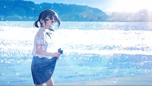 Sea Girl Summer Live Wallpaper Anime