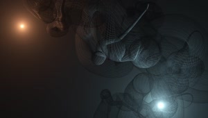 Abstract HD Live Wallpaper, VJ Loop & Background Twisting Wireframe Fractal