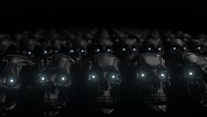 HD Halloween Endless Black Skull Stream Live Wallpaper & VJ Loop