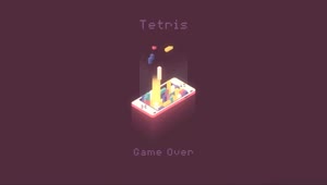 Tetris Pixel Game Over Live Wallpaper
