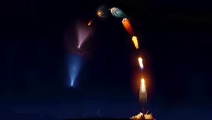 Spacex Falcon 9 Rocket Takeoff And Landing 4K Live Wallpaper