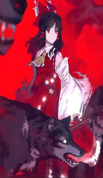 Android  iPhone Reimu Wolves Live Wallpaper For Phone