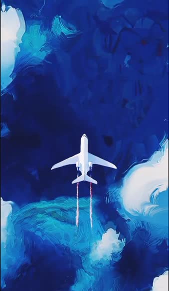 Android  iOS Calm Flying Plane Live Wallpaper