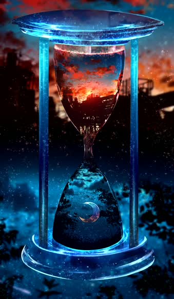 Cool Crystal Hourglass 3d Effect Free Live Phone Wallpaper