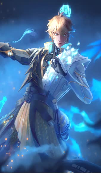Sword Prince Blue Android  iPhone Live Wallpaper