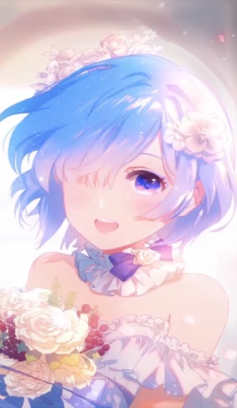 Live Phone Rem In Wedding Dress Re Zero Wallpaper To iPhone And Android