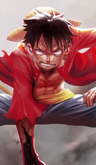 Android and iPhone One Piece Monkey D Luffy Anime Phone Live Wallpaper