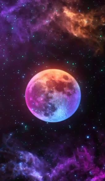 Android and iPhone Moon Phone Live Wallpaper