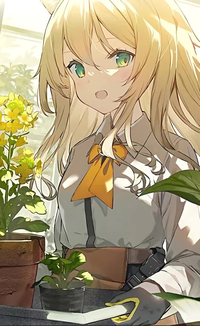 Download Arknights Blond Girl Live wallpaper anime phone