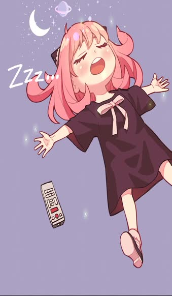 Android  iPhone Anime Anya Forger Sleeping Live Wallpaper For Phone