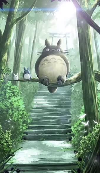 Android  iPhone Totoro Anime Phone Live Wallpaper