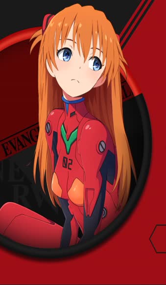 iPhone  Android Asuka Langley Evengelion Red Live Wallpaper for Phone