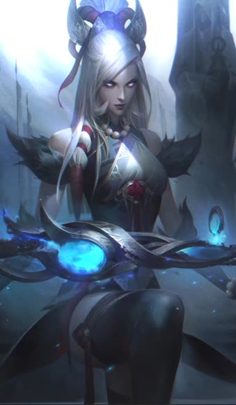 Snow Moon Caitlyn Dark Android  iPhone Live Wallpaper
