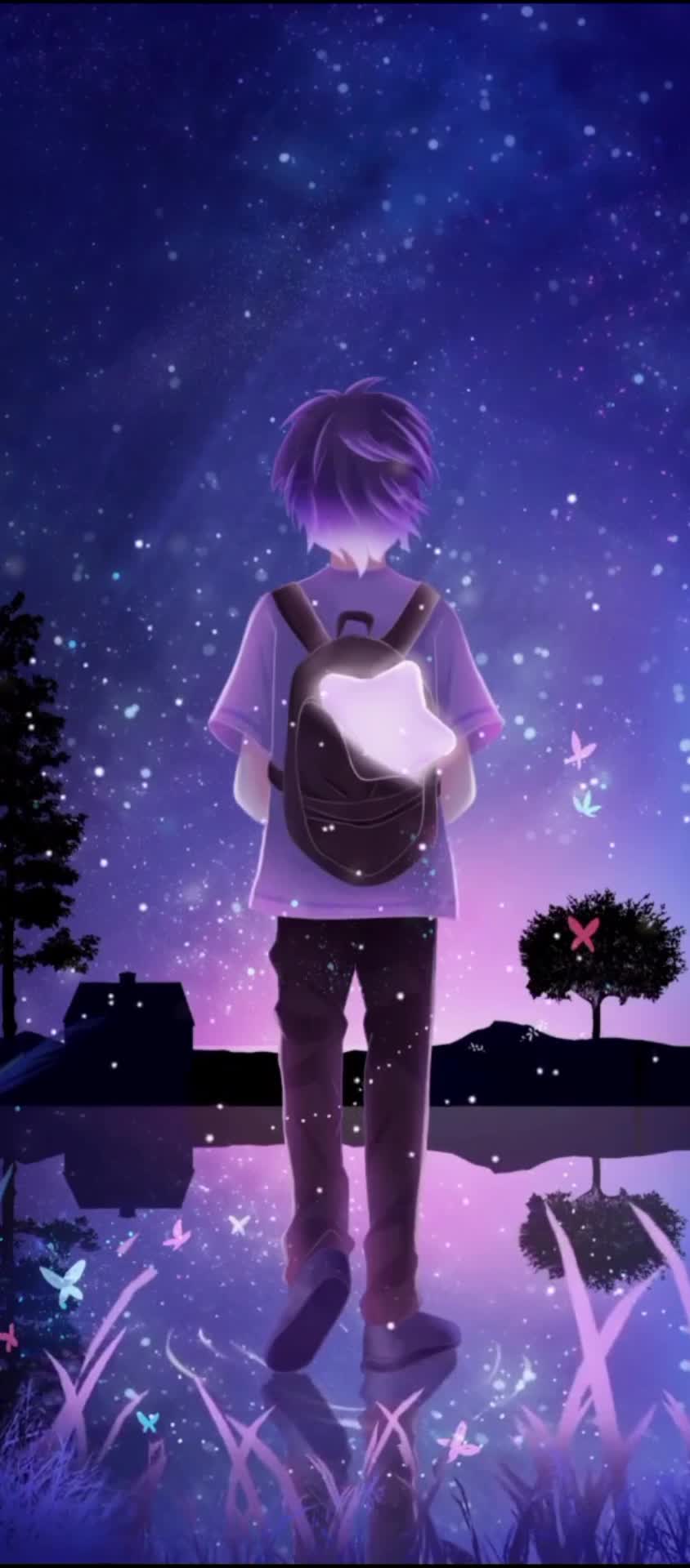 Steam Workshop::Anime Girl And Fireflies ~ Animated Wallpaper with music