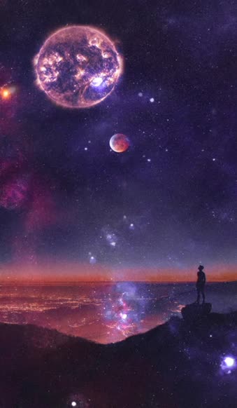 Android  iOS iPhone  Galaxy planet boy live wallpaper 