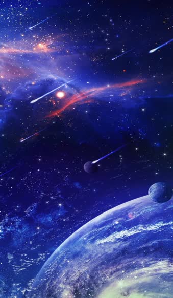 Android  iOS iPhone  Space planet stars live wallpaper 