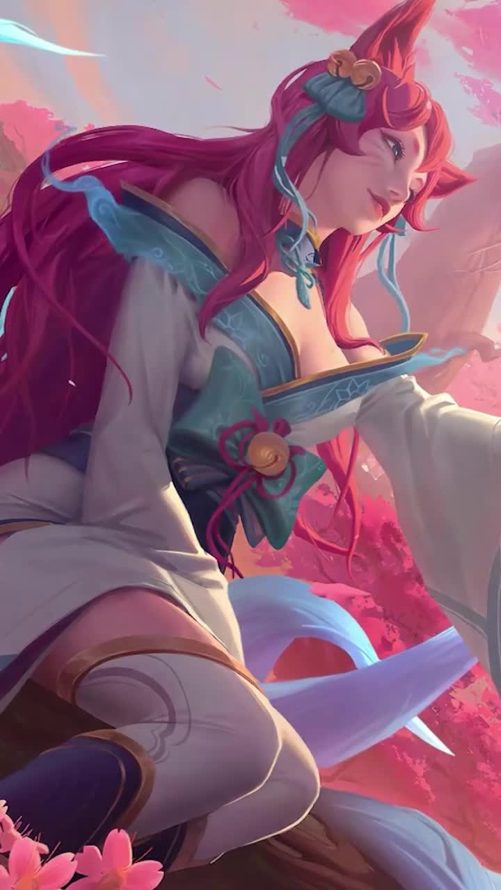 Download Live Phone Spirit Blossom Ahri League Of Legends Wallpaper To iPhone And Android