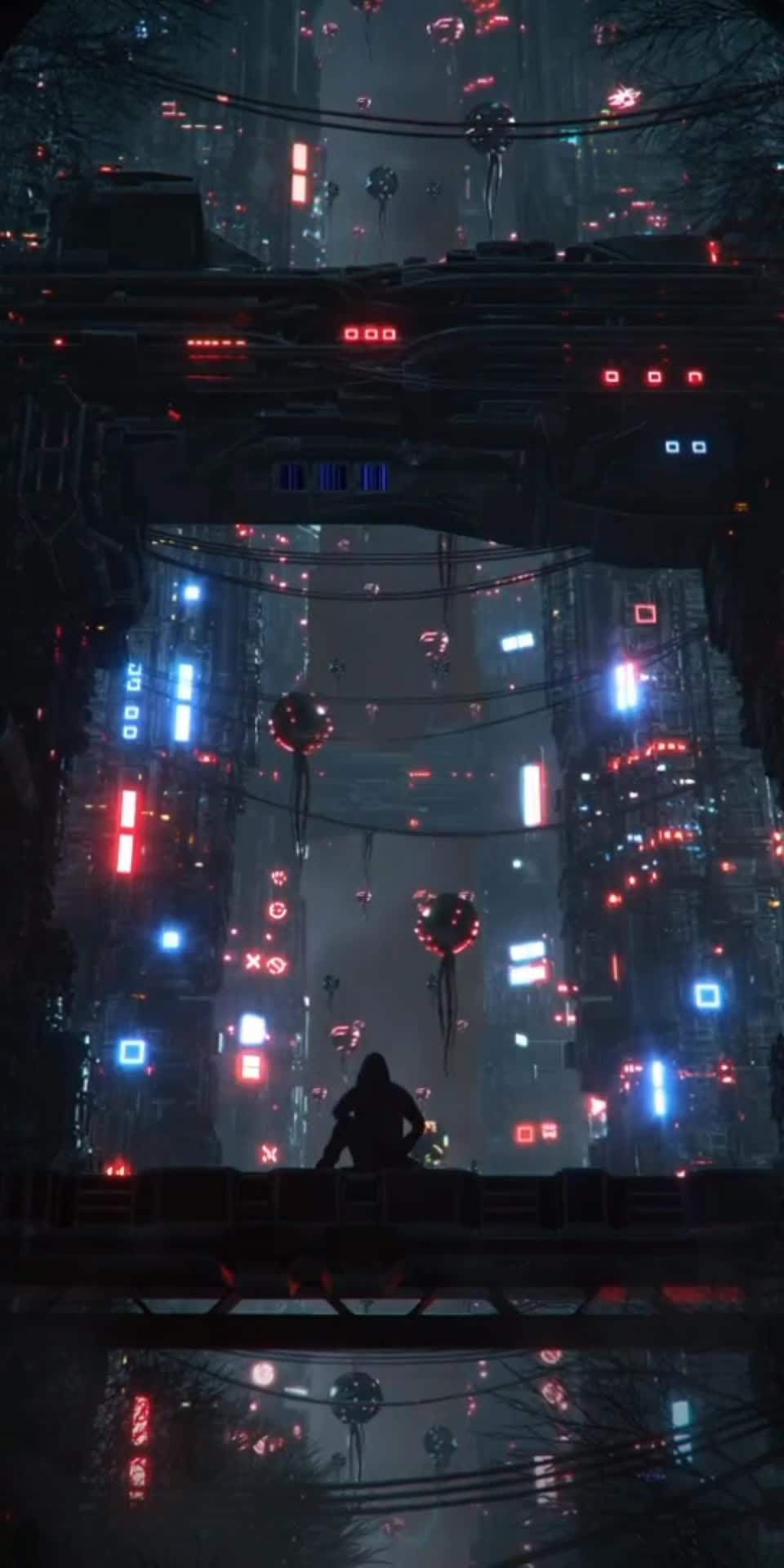 Download Android  iOS iPhone  Cool cyberpunk city live wallpaper 