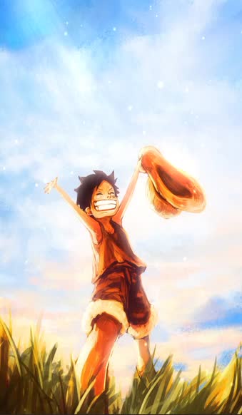 Android  iPhone Luffy Happy from One PieceLive Wallpaper For Phone