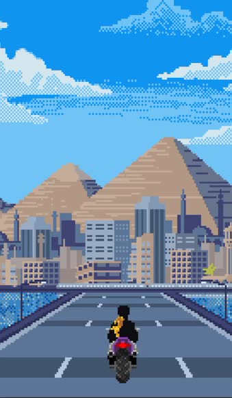 Android  iPhone Cairo Pixel Art Live Wallpaper For Phone