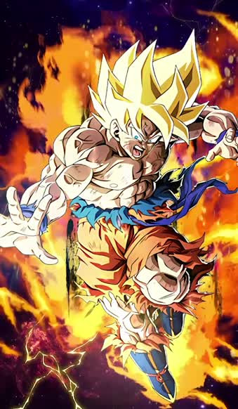 iPhone And Android Strike Of Full Anger Super Saiyan Goku Anime Live Phone Wallpaper