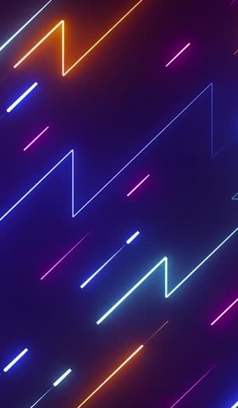 Free abstract glowing neon lines for android wallpaper