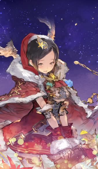 Live Phone Shadowverse Elana Christmas Wallpaper To iPhone And Android