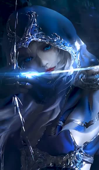 Ashe The Frost Archer Lol For iPhone Wallpaper