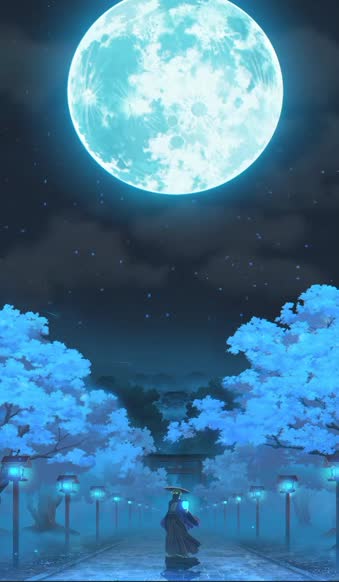 Under The Moonlight Live Android and iPhone Wallpaper