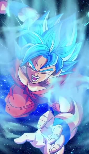 iPhone And Android Dragonball Goku Blue Anime Live Phone Wallpaper