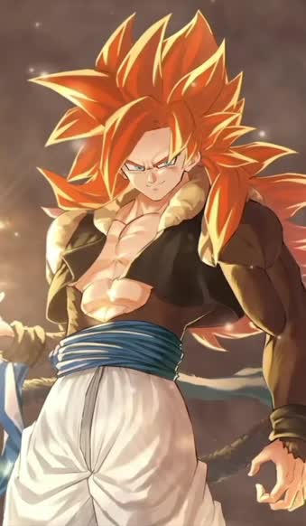 iPhone and Android Gogeta Super Saiyan 4 Dragon Ball Fighterz Live Phone Wallpaper