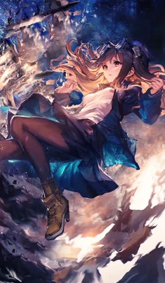 Live Phone Floating Girl Anime Wallpaper For iPhone And Android