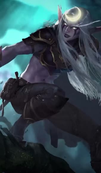 iPhone and Android Night Elf World Of Warcraft Live Phone Wallpaper