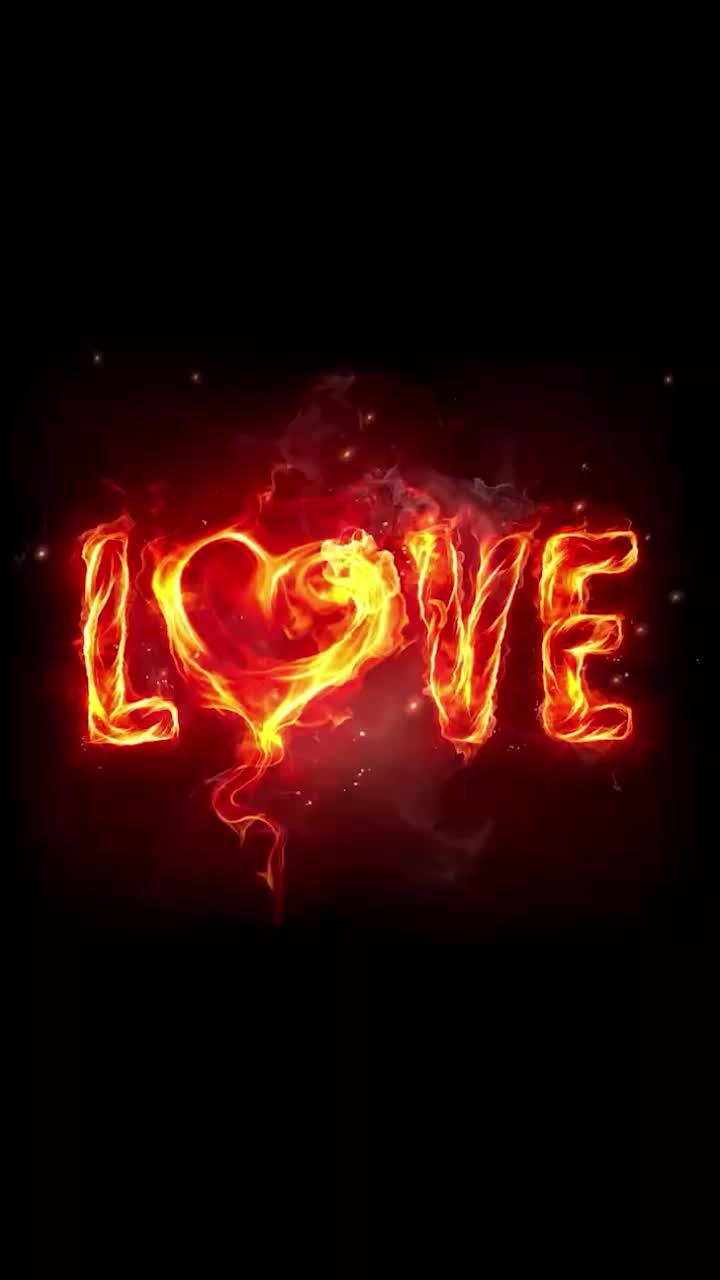 Download iPhone and Android Love Fire Live Phone Wallpaper
