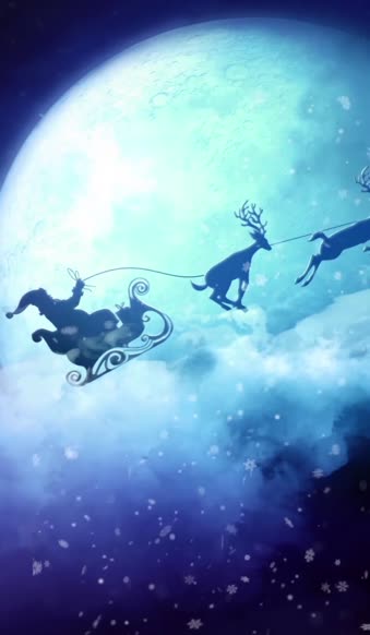 Live Phone Christmas Santa Claus Reindeer Wallpaper To iPhone And Android