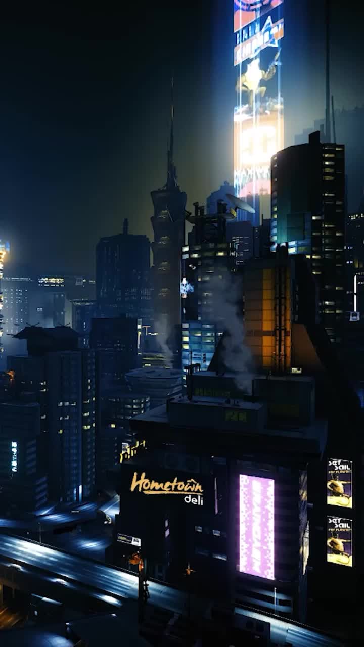 cyberpunk iphone or android wallpaper  Cityscape, Cyberpunk city,  Futuristic city