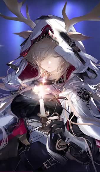 Anime candle knight arknights iphone wallpaper hd