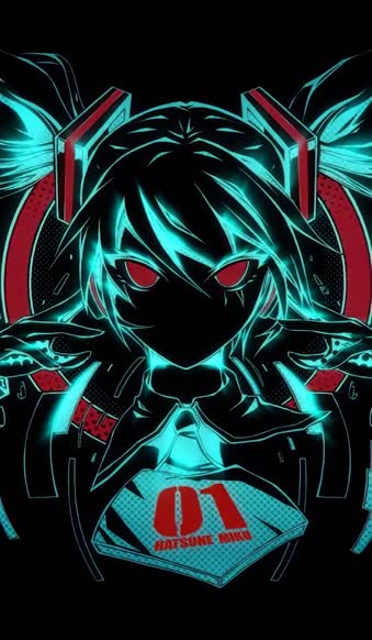 iPhone And Android Hatsune Miku Vocaloid 01 Phone Live Wallpaper