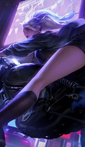 Live Phone Akali Kda Motorcycle League Of Legends Wallpaper To iPhone And Android