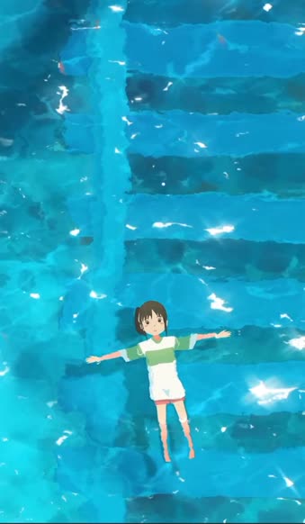 Iphone And Android Anime Spirited Away Chihiro Ogino in Water Phone Live Wallpaper