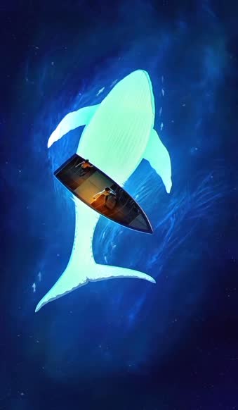 Android  iOS Chill Boat And Whale Live Wallpaper 